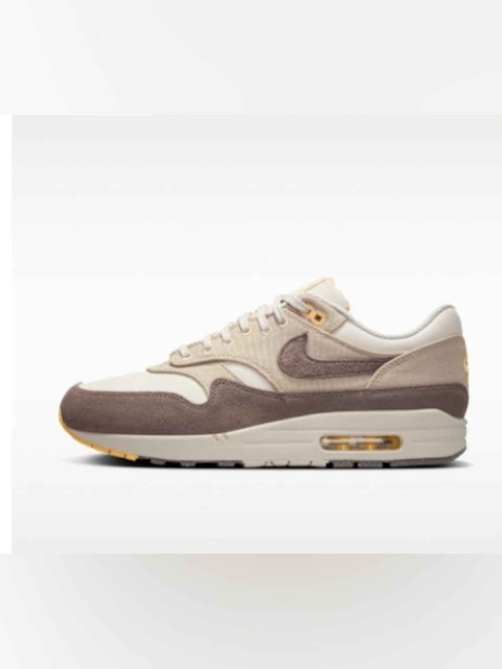 Nike Air Max 1 Premium Bone tan cream brown Stone M 6.5 W 8 IB6390-001 EUC